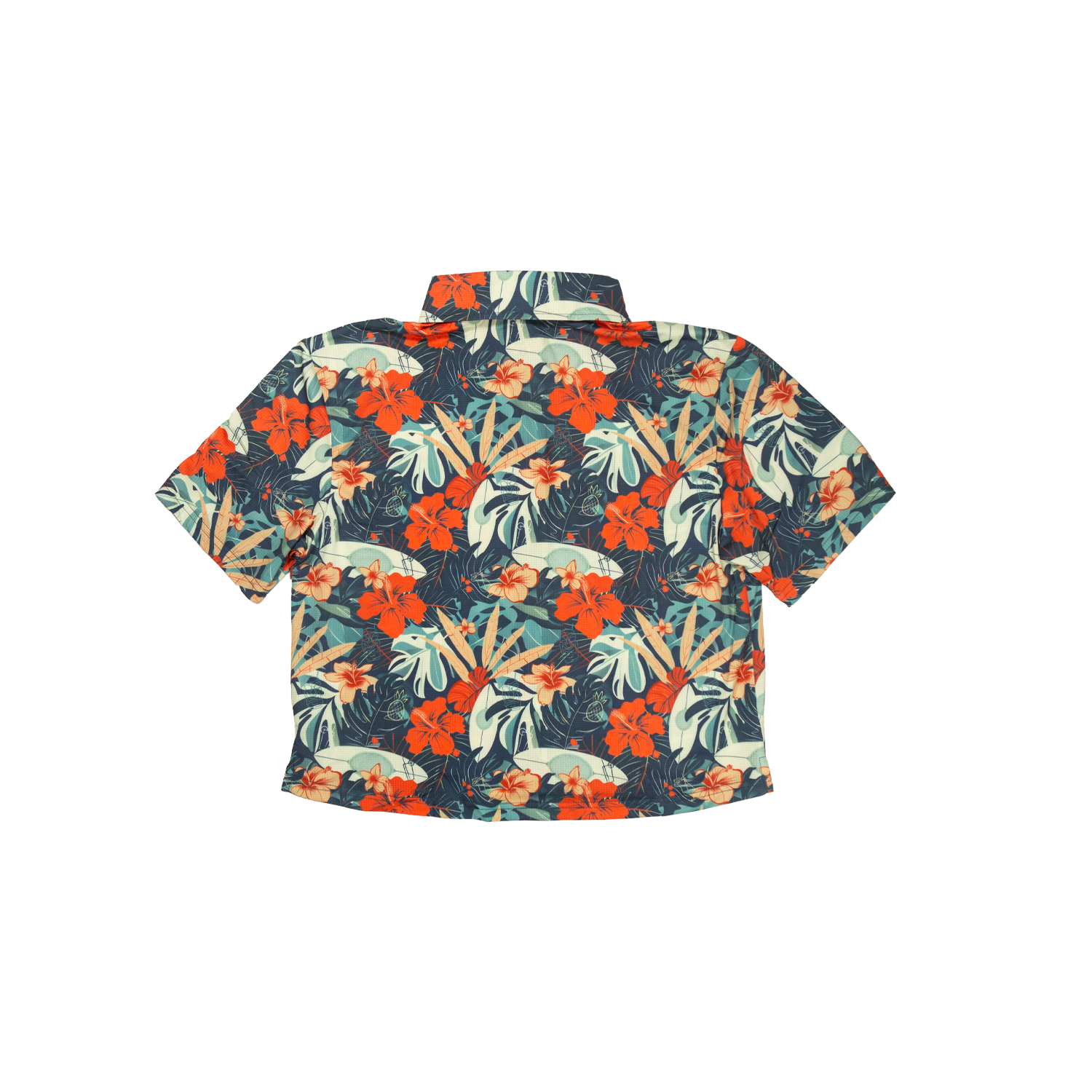 Handup Cropped FlexGRID Button Up - Paradise Pedal