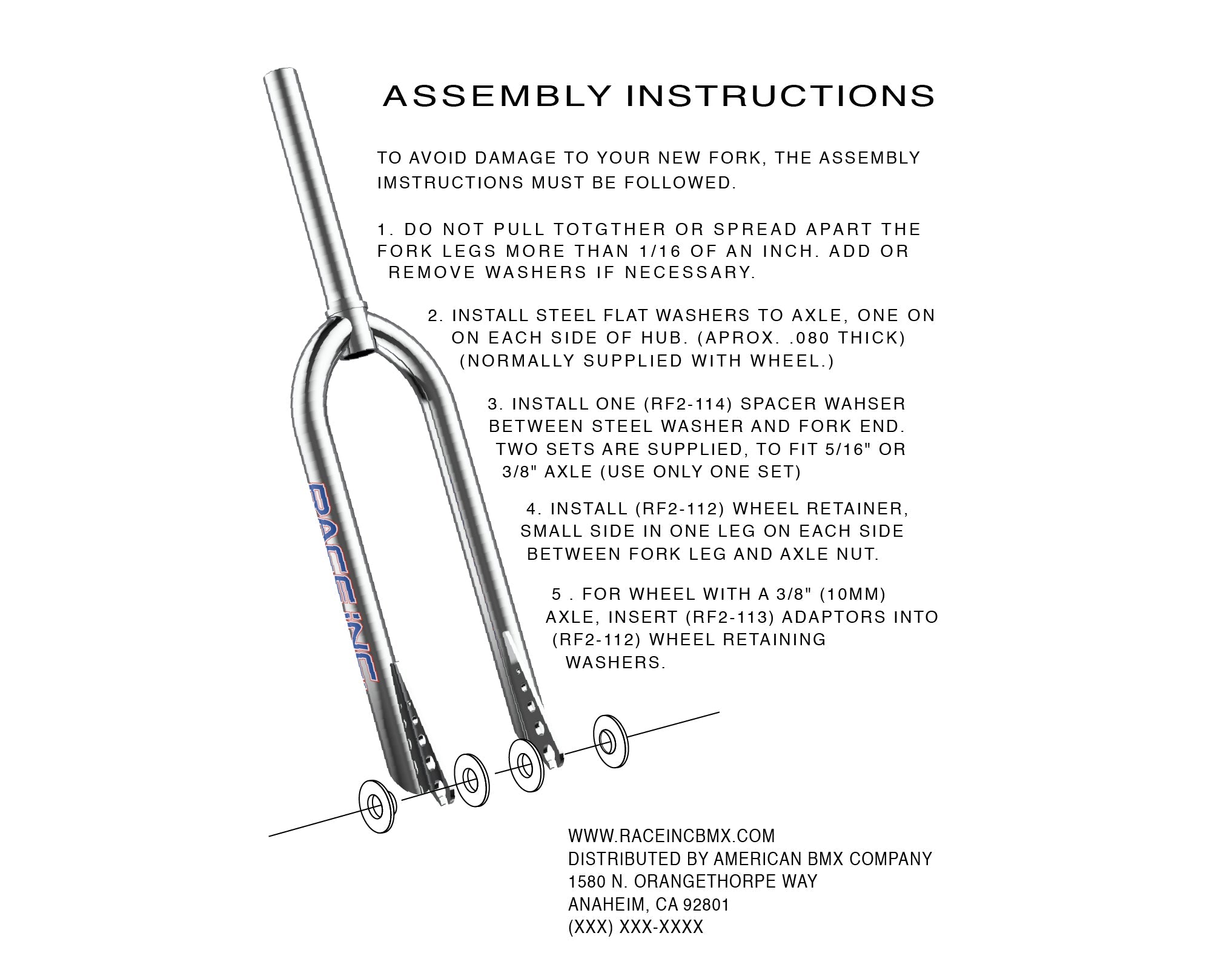 Cook Bros Racing Fork Washers