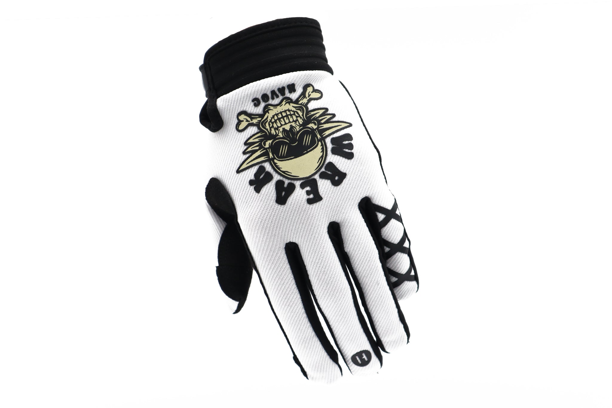 Havoc Skull and Crossbones Gloves