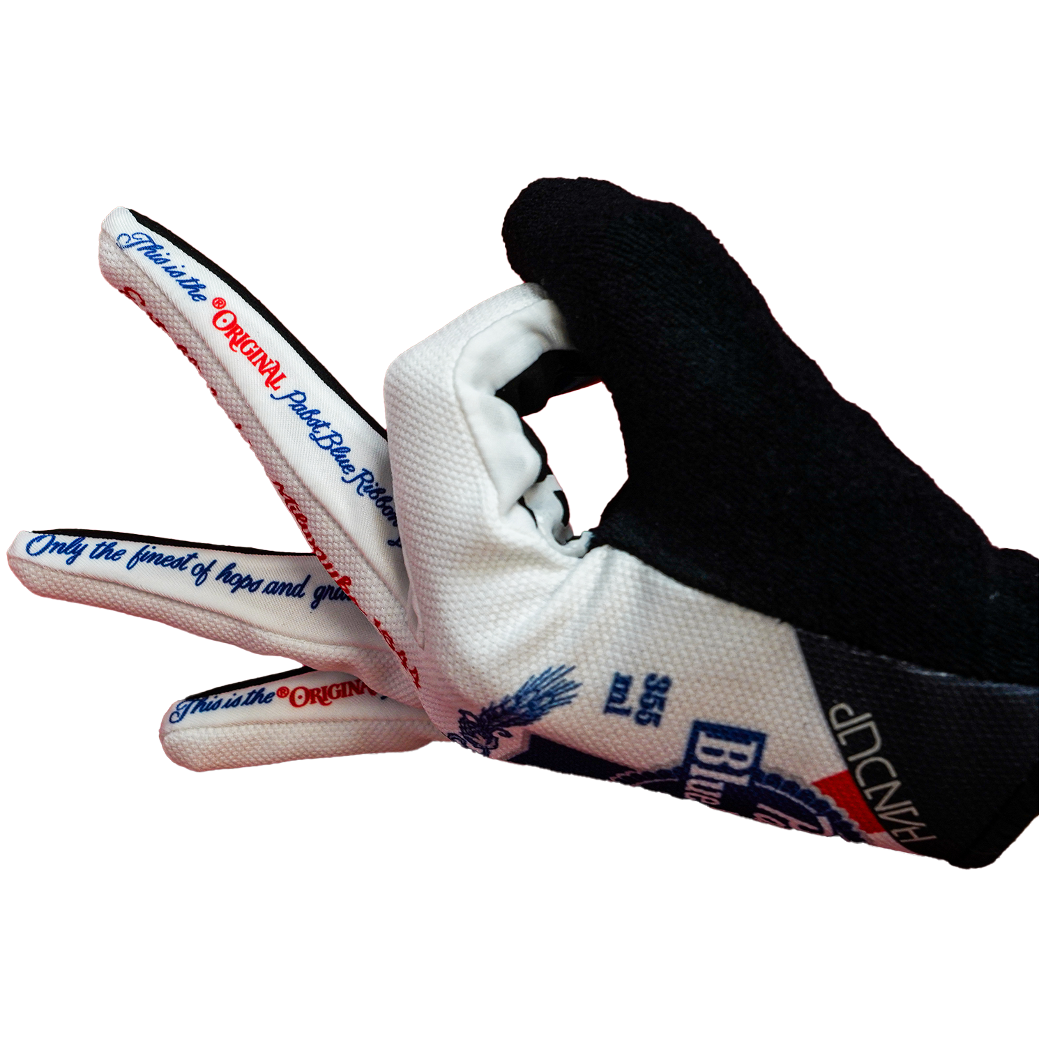 Gloves - Pabst Blue Ribbon Can
