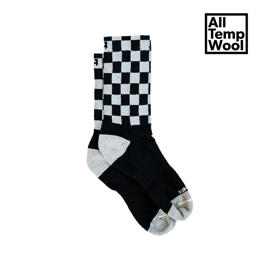 Handup Socks -  Checkered Wool