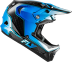 2026 FLY RACING WERX-R FLOW CARBON HELMET BLACK CARBON/BLUE/WHITE