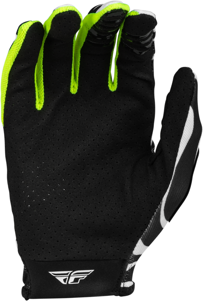 FLY RACING LITE UNCAGED GLOVES BLACK/WHITE/NEON GREEN