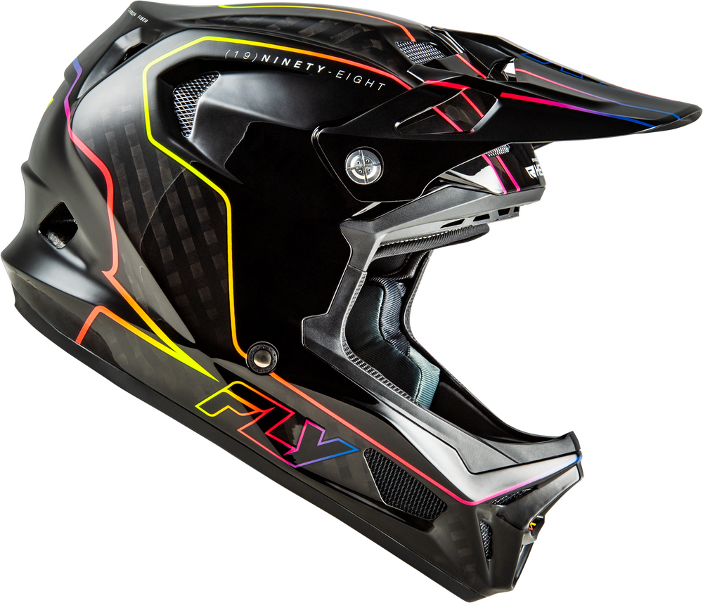 2026 FLY RACING WERX-R FLOW CARBON HELMET BLACK CARBON/BLACK/MULTI