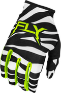 FLY RACING LITE UNCAGED GLOVES BLACK/WHITE/NEON GREEN