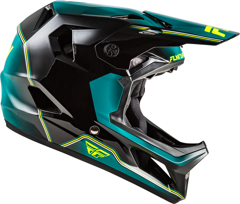 2026 FLY RACING RAYCE REPEAT BICYCLE HELMET BLACK/TEAL/HI-VIS