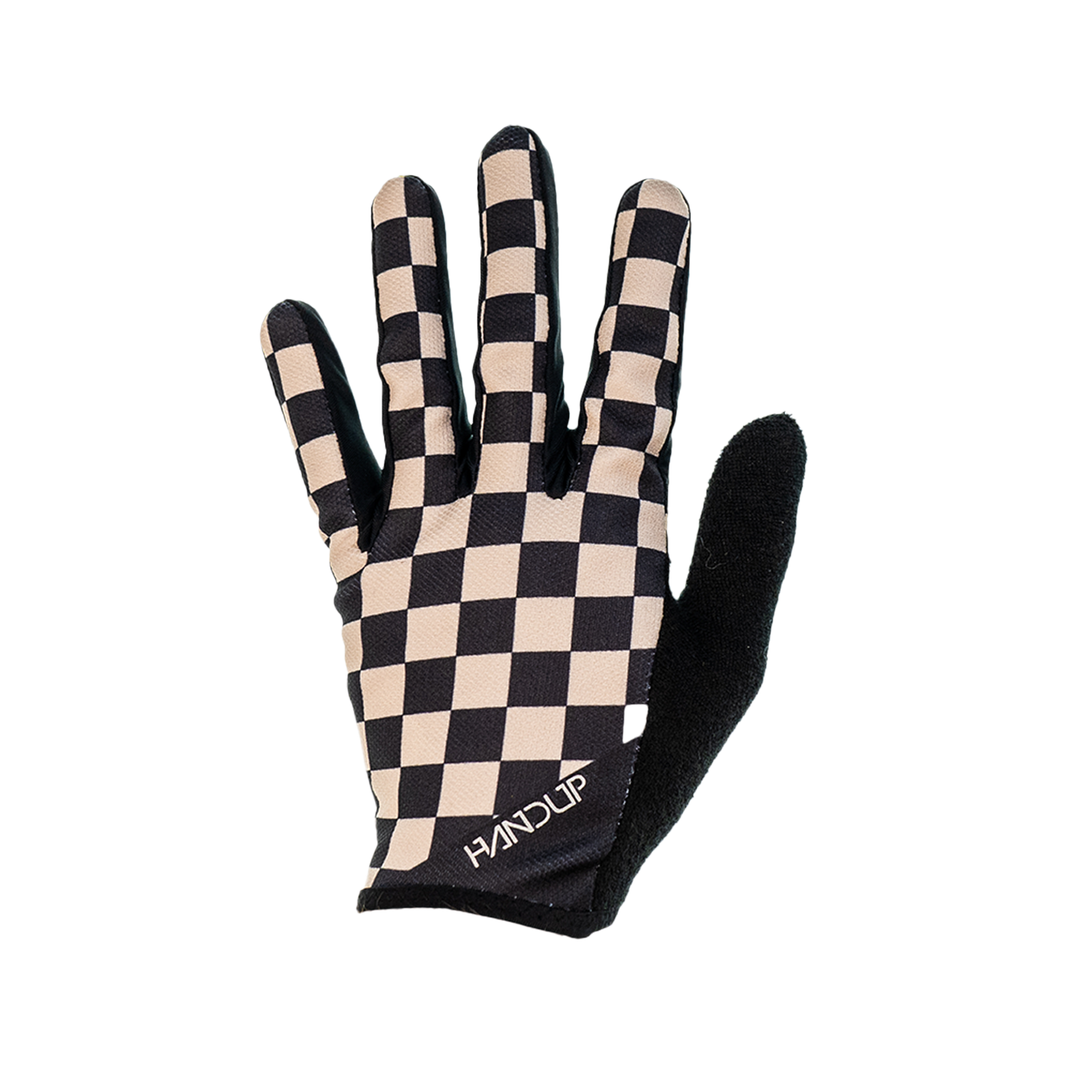 Handup Gloves - Checkered Black/Tan