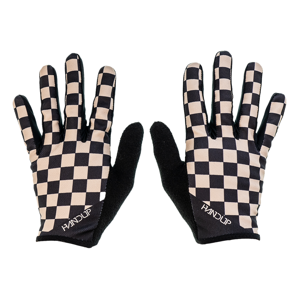 Handup Gloves - Checkered Black/Tan