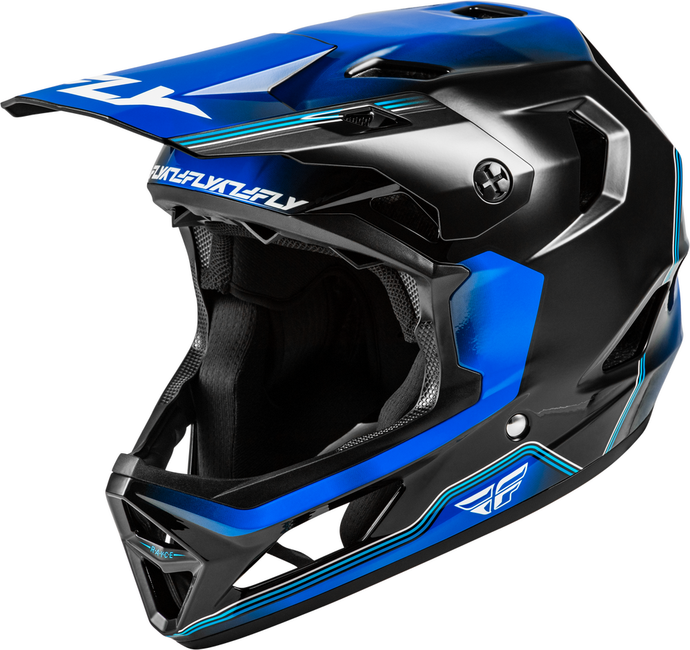 2026 FLY RACING RAYCE REPEAT BICYCLE HELMET BLACK/BLUE
