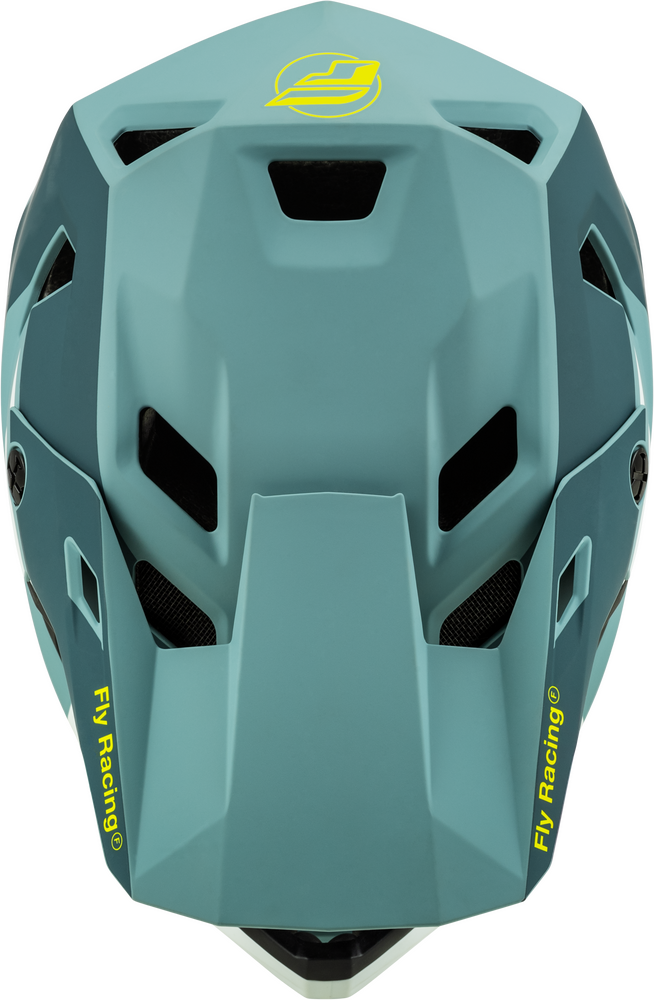 2024 FLY RAYCE BICYCLE HELMET MATTE BLUE STONE/HI-VIS