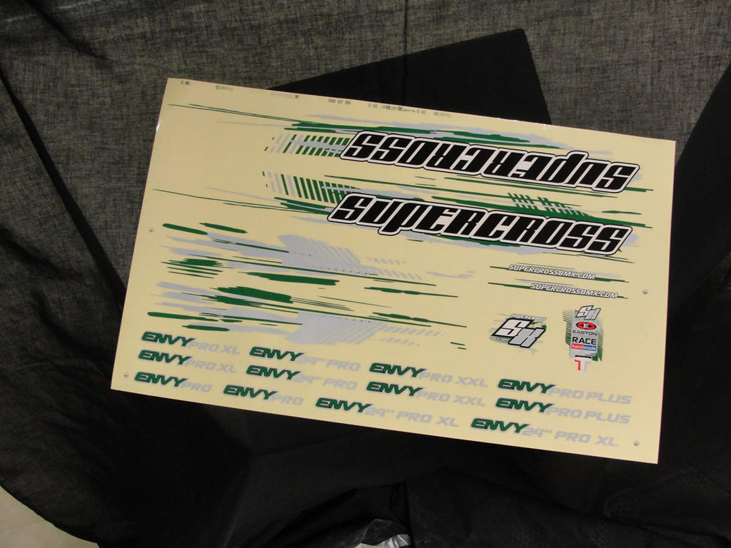Supercross BMX | 2012 ENVY Decal Kit