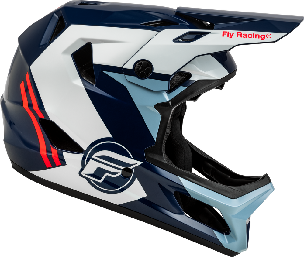2024 FLY RAYCE BICYCLE HELMET RED/WHITE/BLUE