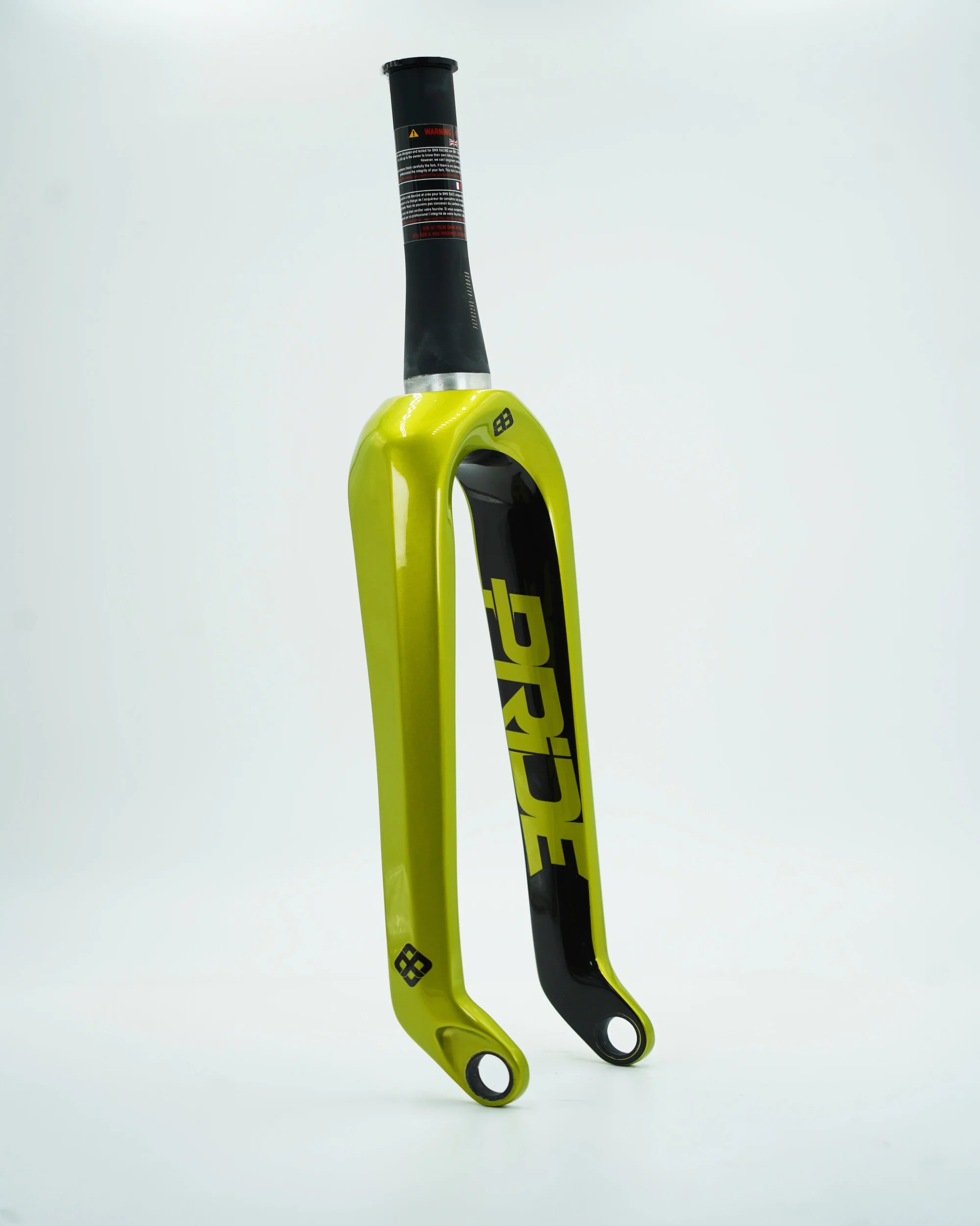 Pride Racing Apex Tapered Carbon BMX Fork-24"x1 1/8-1.5"-Lime
