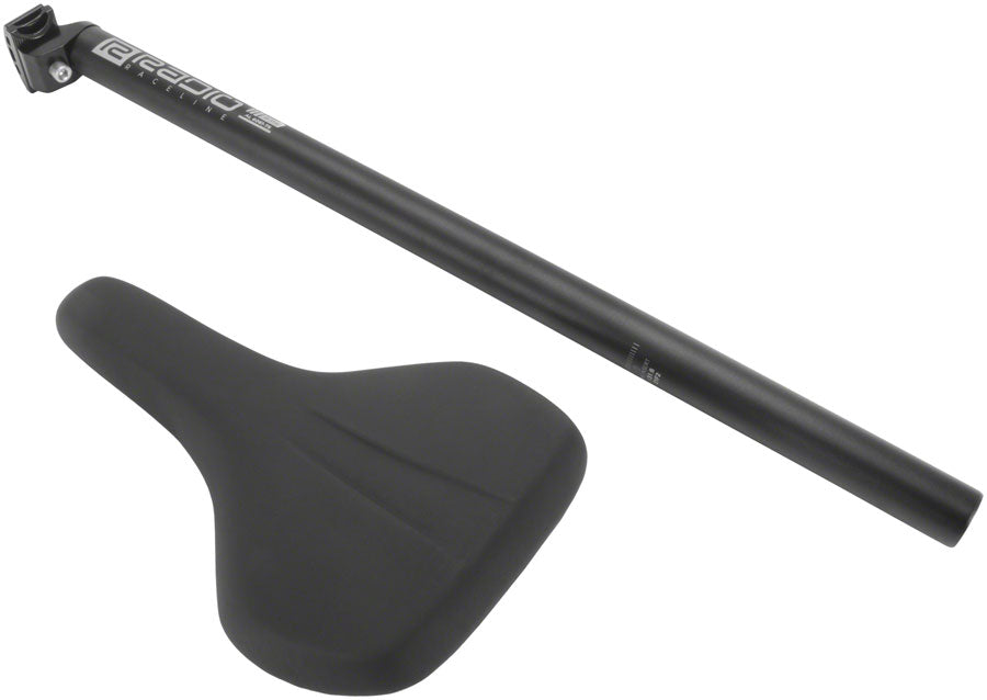Radio Raceline Seat & Post Set - 31.6 x 600 mm, Black
