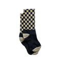 Socks - Checkered Black/Tan