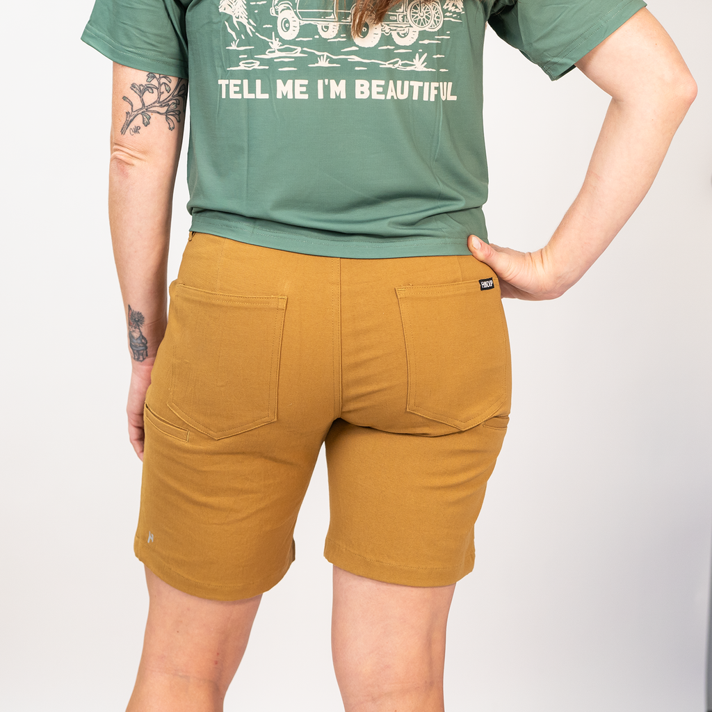 Handup WorkHorse Stretch Canvas Short - Pure Black